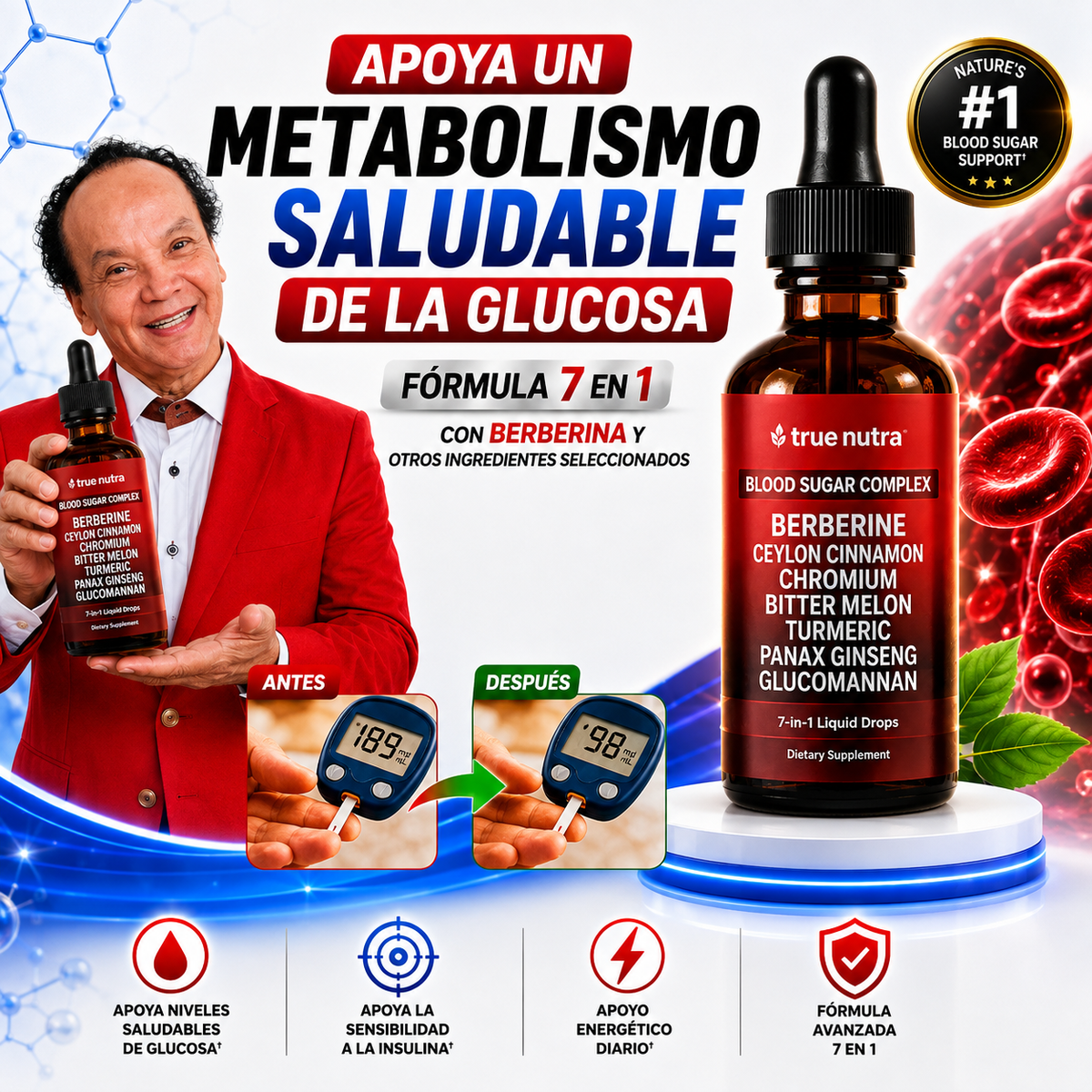 Berberina 7 en 1 | Apoyo Natural para el Control de la Glucosa