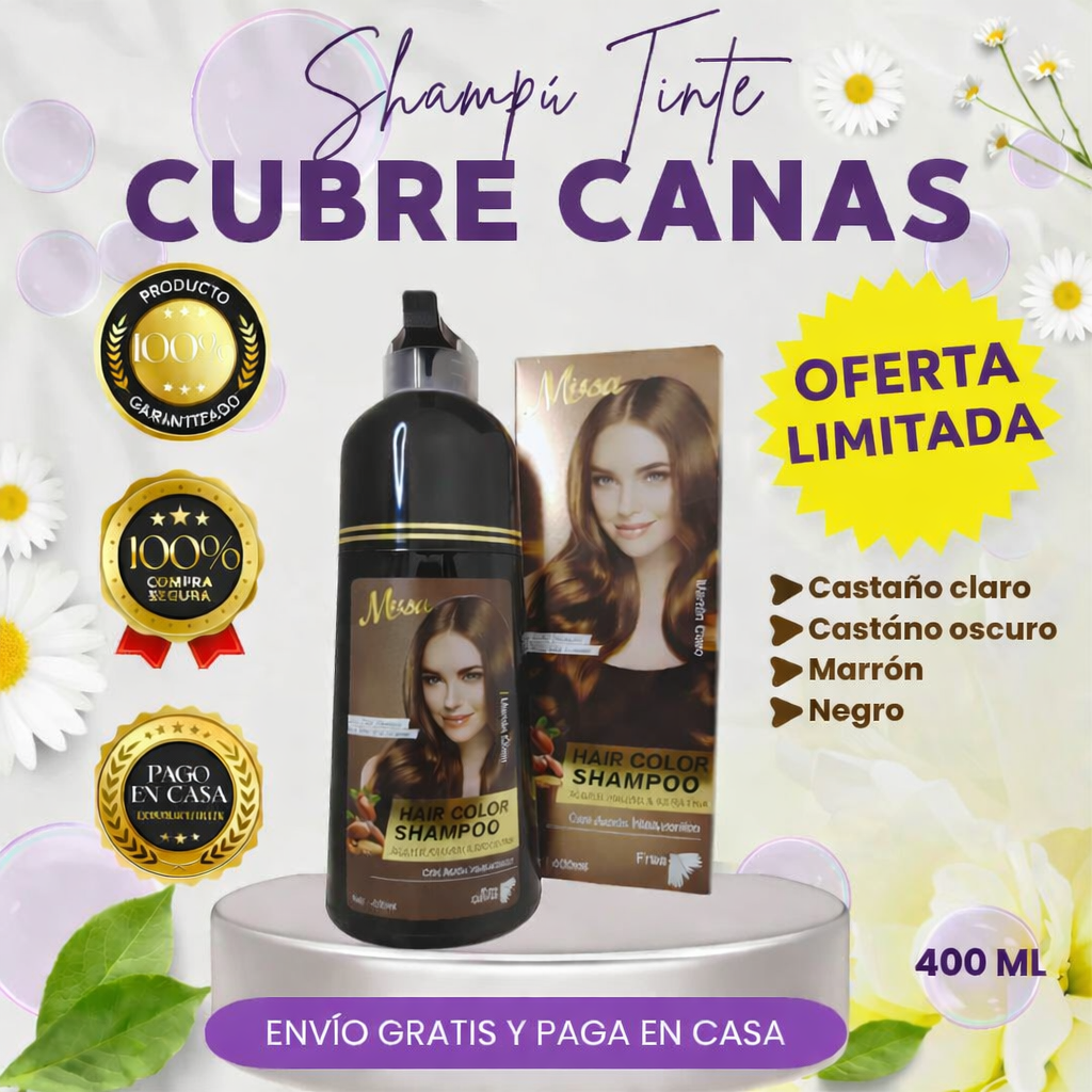 SHAMPU TINTE CUBRE CANA DE 400ML