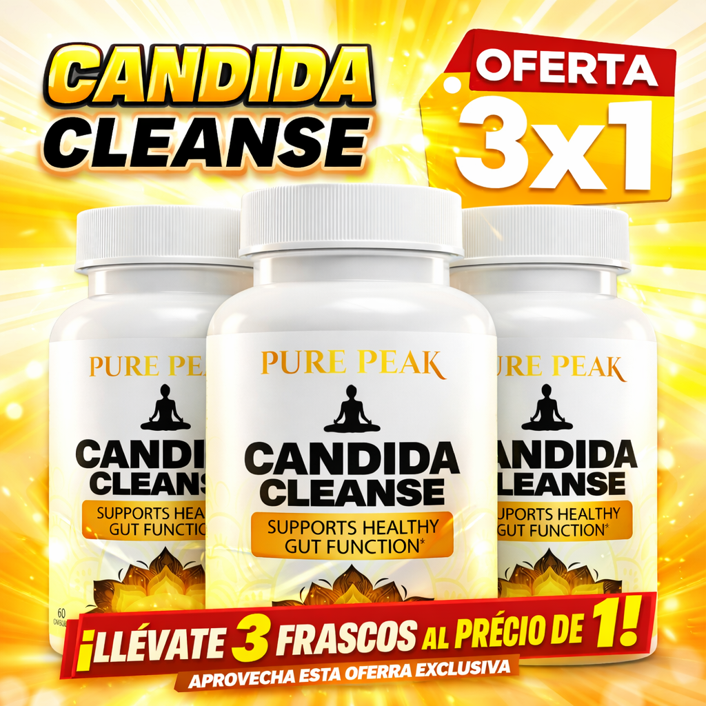 OFERTA 3X1 CANDIDA CLEANSE - Cápsulas que reducen antojos, hinchazón y fatiga