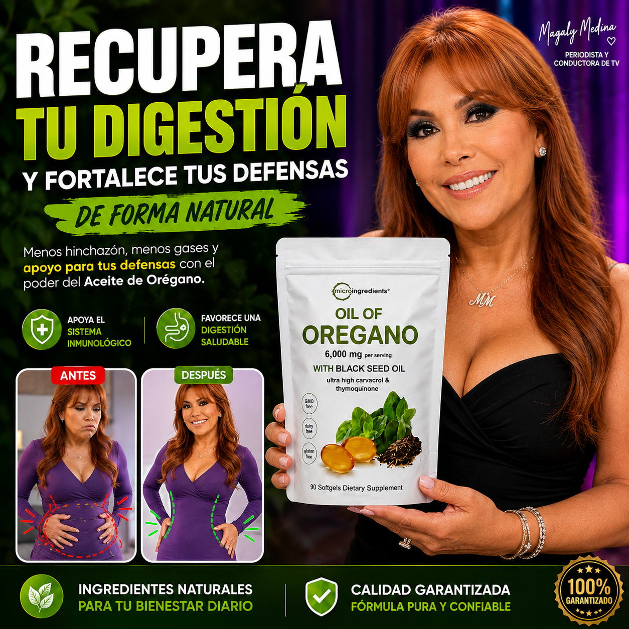SOLO POR HOY A 89 SOLES - Oil of Oregano (Aceite de Orégano) con aceite de semilla negra