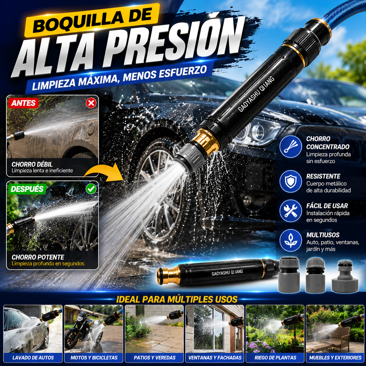 boquilla de alta presión