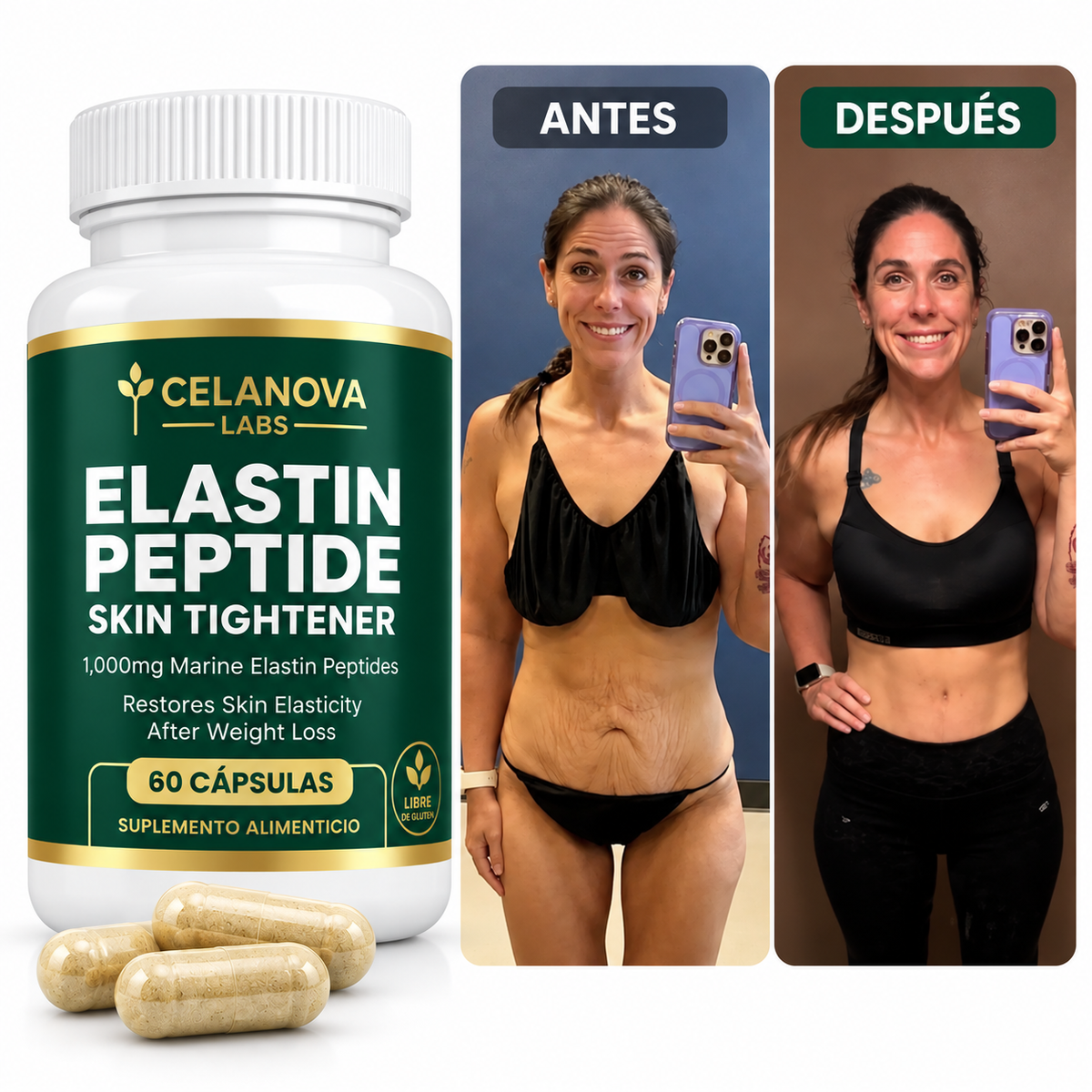 Elastin Peptide – Suplemento para Elasticidad y Firmeza de la Piel