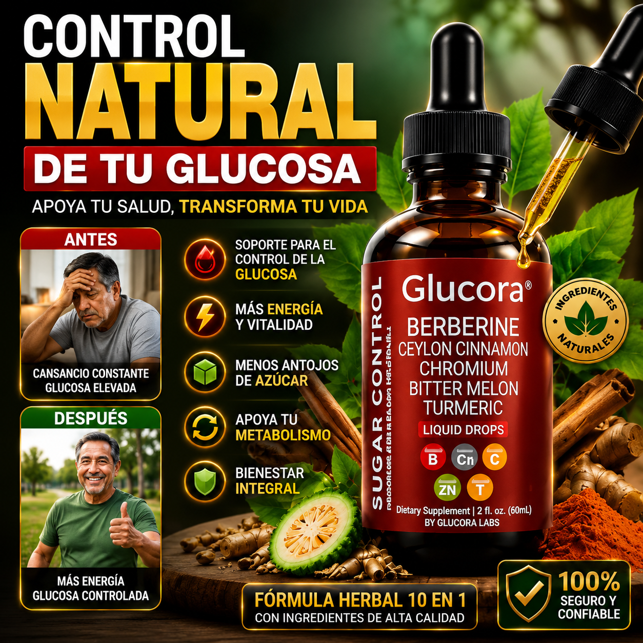 SOLO POR HOY A 79 SOLES - Glucora® | El Apoyo Natural para el Control de tu Glucosa