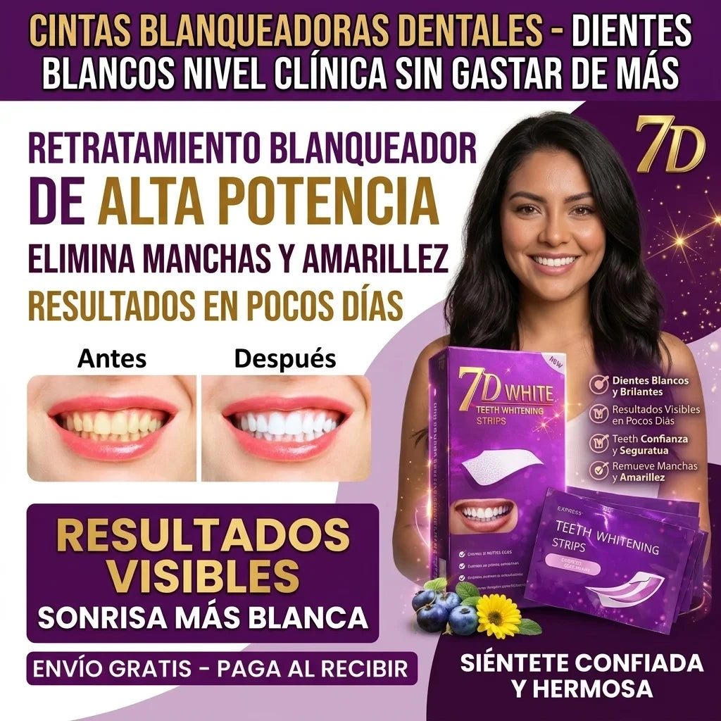 CINTAS BLANQUEADORAS DENTALES - Dientes Blancos Nivel Clínica sin Gastar de Más