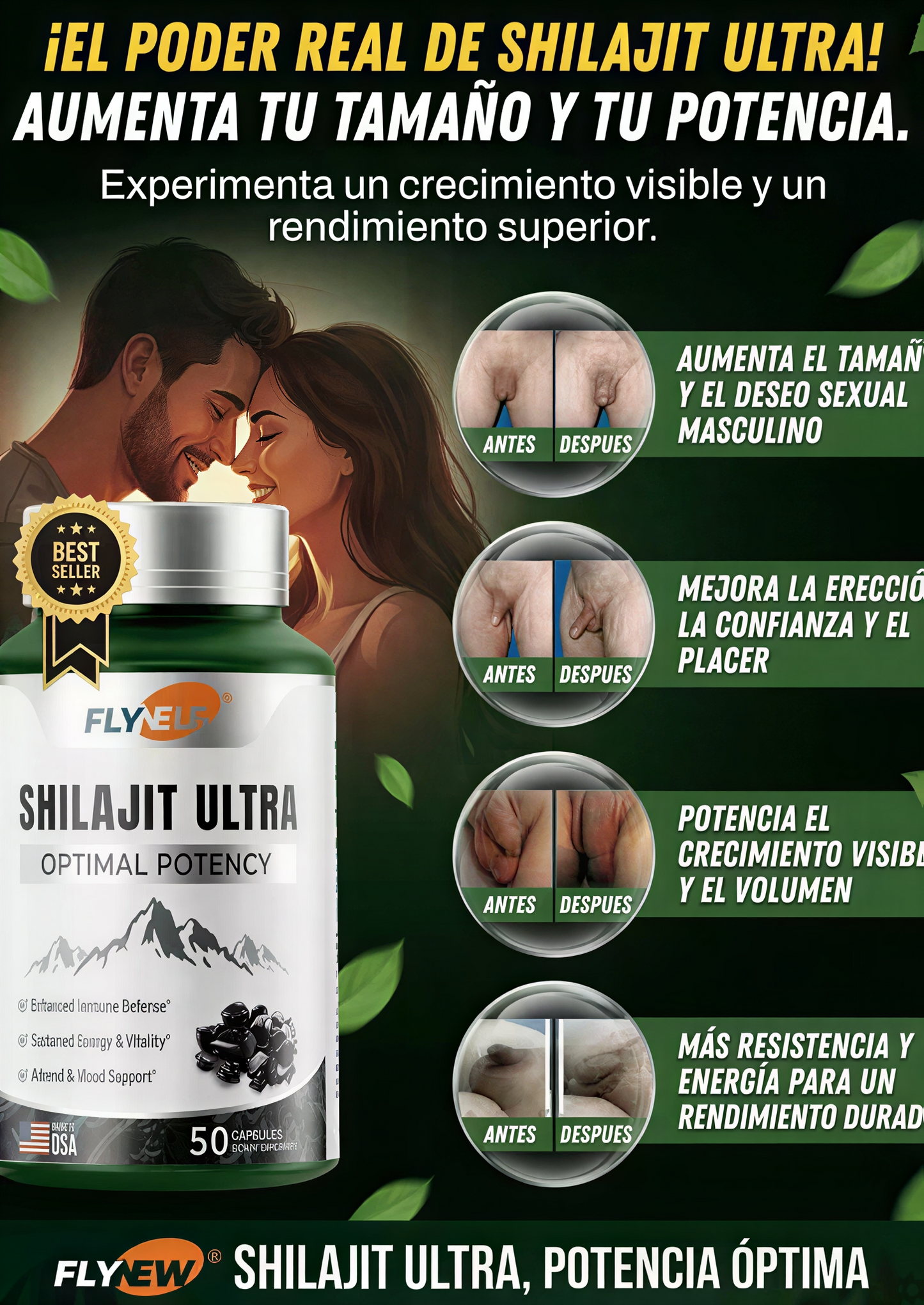 Shilajit Ultra – Máxima Potencia Sexual y Testosterona Natural