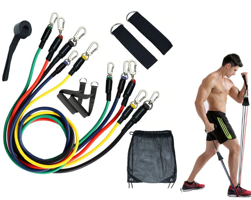 SuperKit 11 Piezas | Combo Bandas Elásticas Tubulares